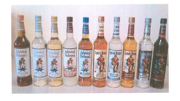 ADMIRAL NELSON’s rum products